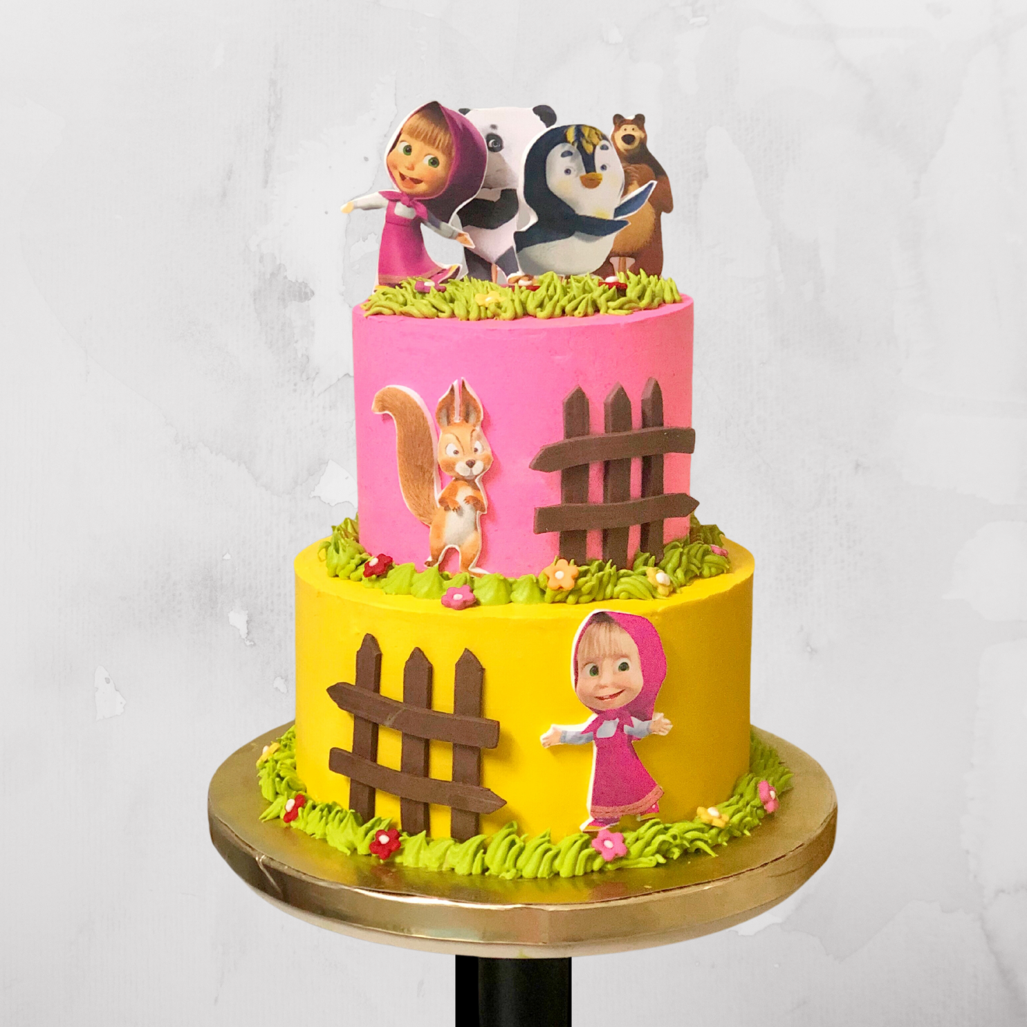 Masha and the Bear Forest Cake